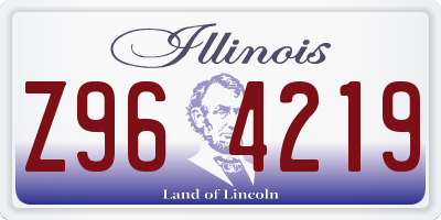 IL license plate Z964219