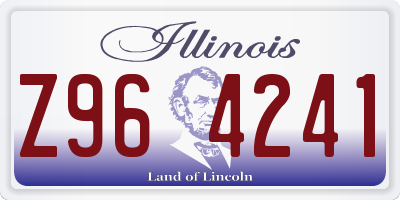 IL license plate Z964241