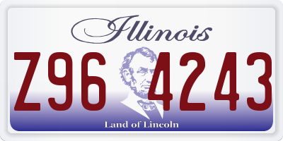 IL license plate Z964243