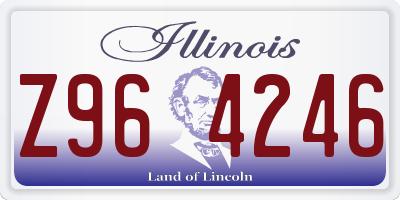 IL license plate Z964246