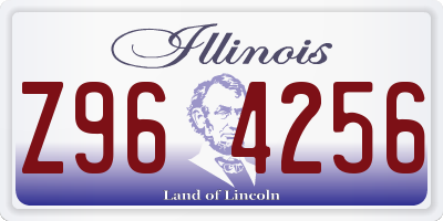IL license plate Z964256