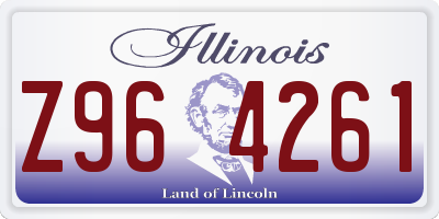 IL license plate Z964261
