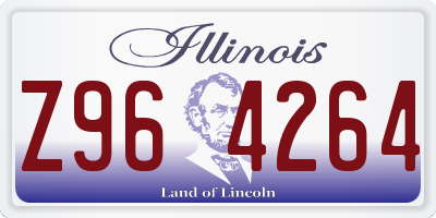 IL license plate Z964264