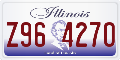 IL license plate Z964270