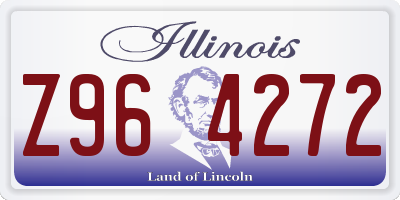 IL license plate Z964272