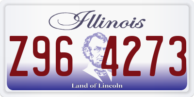 IL license plate Z964273