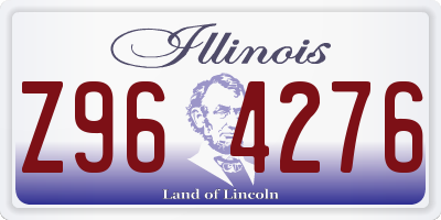 IL license plate Z964276