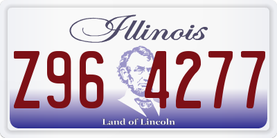 IL license plate Z964277