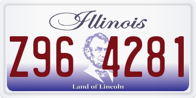 IL license plate Z964281