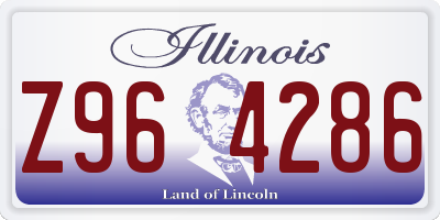 IL license plate Z964286