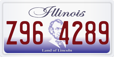 IL license plate Z964289