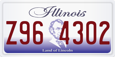 IL license plate Z964302