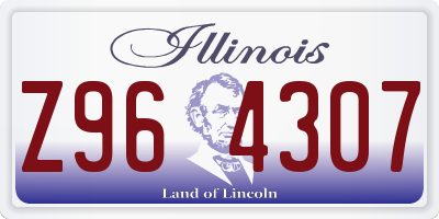 IL license plate Z964307