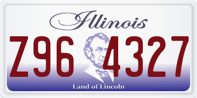 IL license plate Z964327