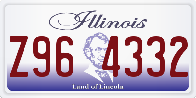 IL license plate Z964332