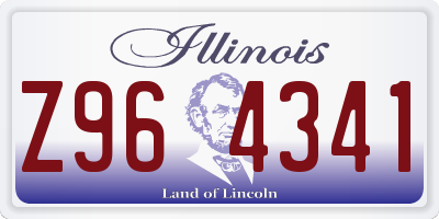 IL license plate Z964341