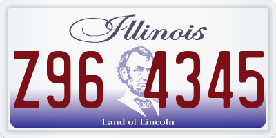 IL license plate Z964345