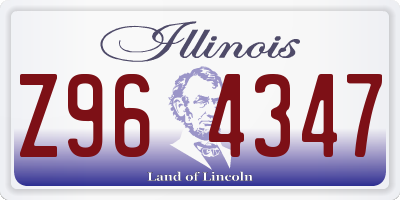 IL license plate Z964347