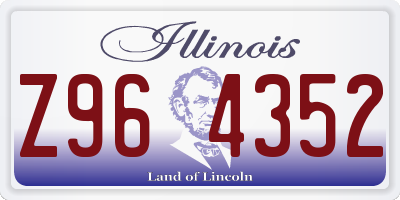 IL license plate Z964352