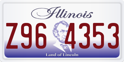 IL license plate Z964353