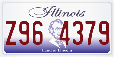 IL license plate Z964379