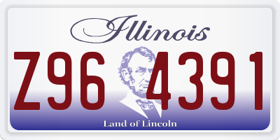 IL license plate Z964391
