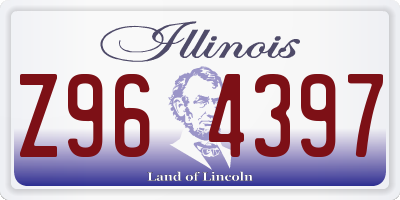 IL license plate Z964397