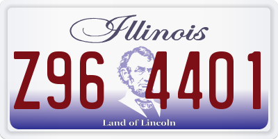 IL license plate Z964401