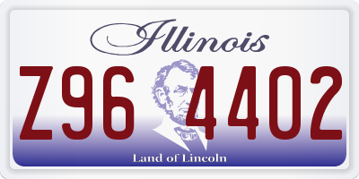 IL license plate Z964402