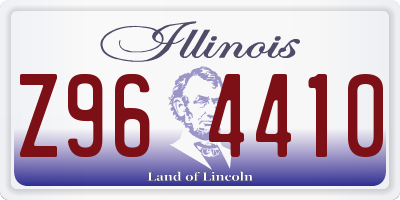 IL license plate Z964410