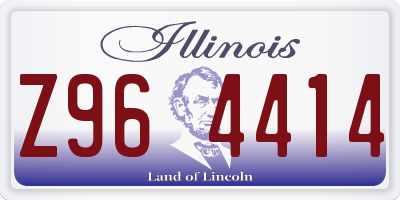 IL license plate Z964414