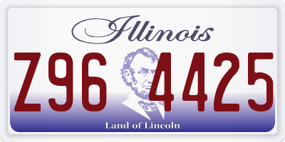 IL license plate Z964425