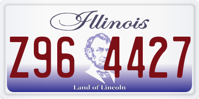 IL license plate Z964427