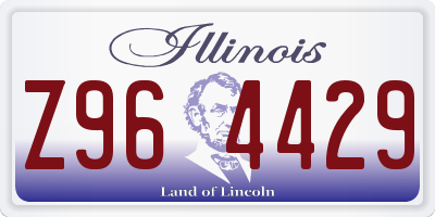 IL license plate Z964429