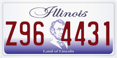 IL license plate Z964431