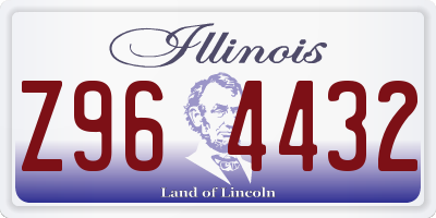 IL license plate Z964432