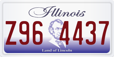 IL license plate Z964437