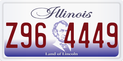 IL license plate Z964449