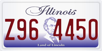IL license plate Z964450