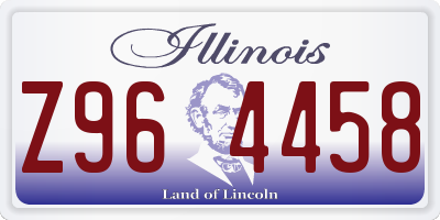 IL license plate Z964458