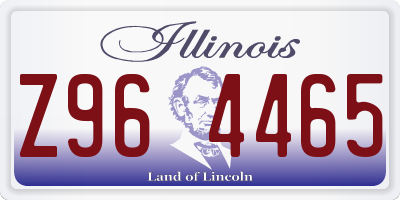 IL license plate Z964465