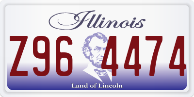 IL license plate Z964474