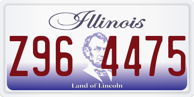 IL license plate Z964475