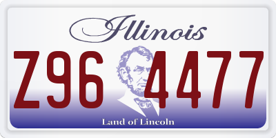 IL license plate Z964477