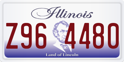 IL license plate Z964480