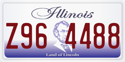 IL license plate Z964488