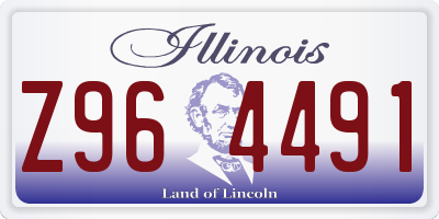IL license plate Z964491