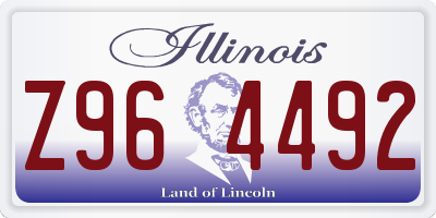 IL license plate Z964492