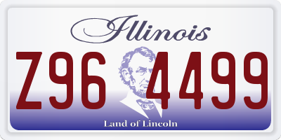 IL license plate Z964499