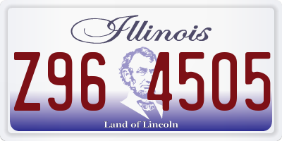 IL license plate Z964505